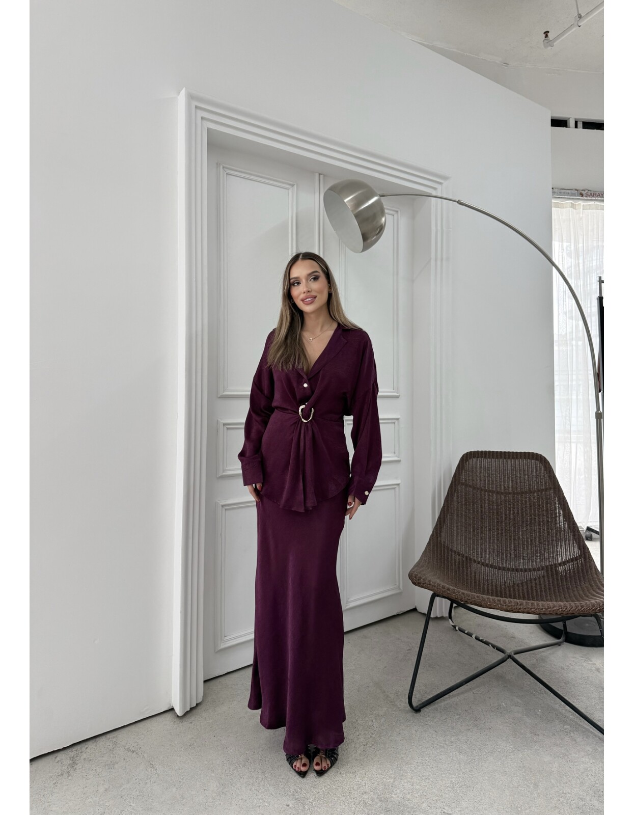 892 - Etekli Saten Takım