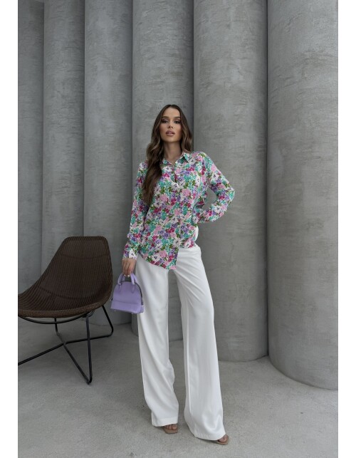 620 - Desenli Viskon Gömlek