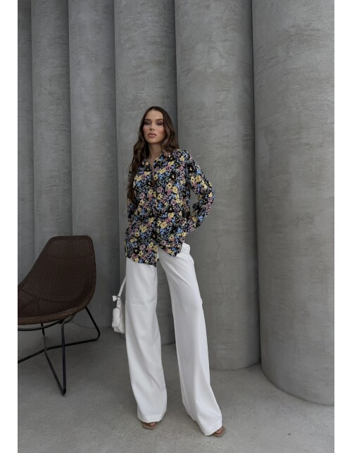 620 - Desenli Viskon Gömlek