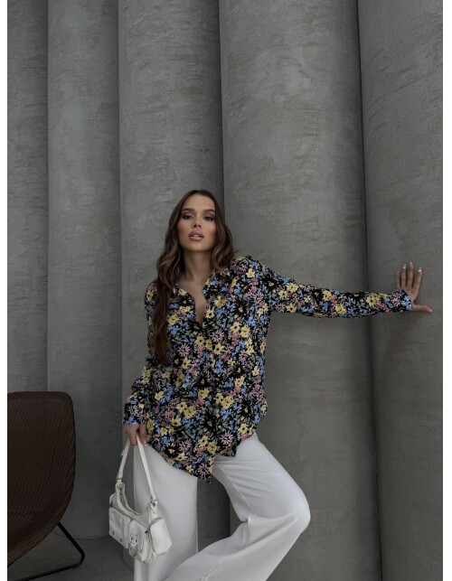 620 - Desenli Viskon Gömlek