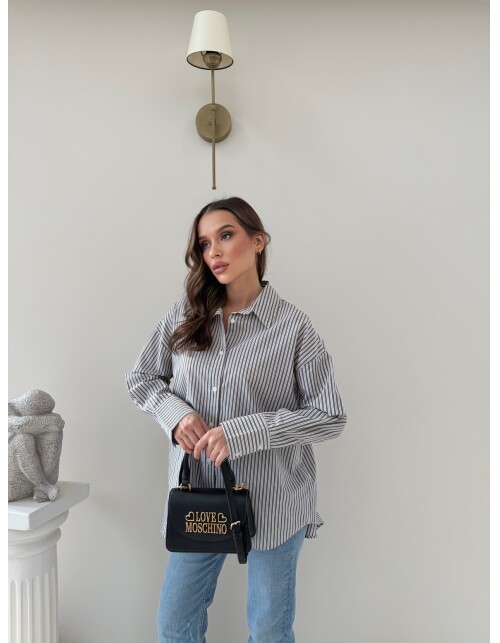 761 - Çizgili Poplin Gömlek