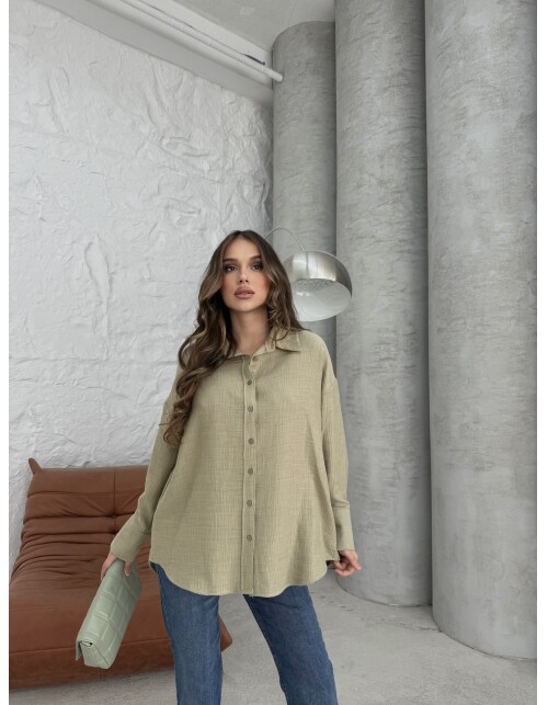 761 - Pamuklu Krinkıl Gömlek