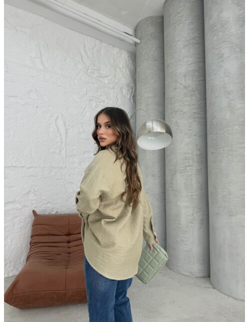 761 - Pamuklu Krinkıl Gömlek