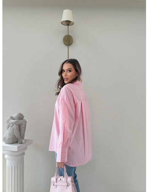 761 - Çizgili Poplin Gömlek