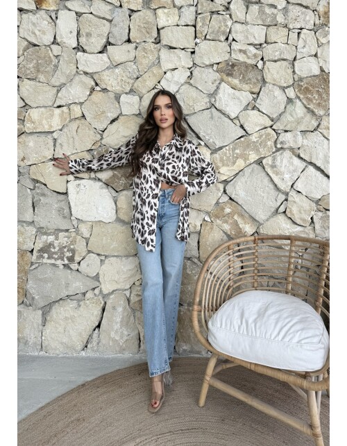 792 - Desenli Saten Gömlek