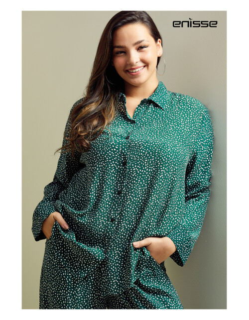 836 - Battal Desenli Viskon Takım