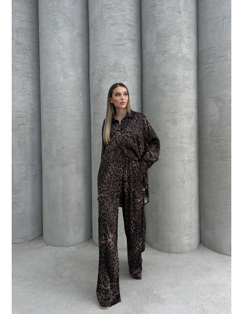 836 - Desenli Saten Takım