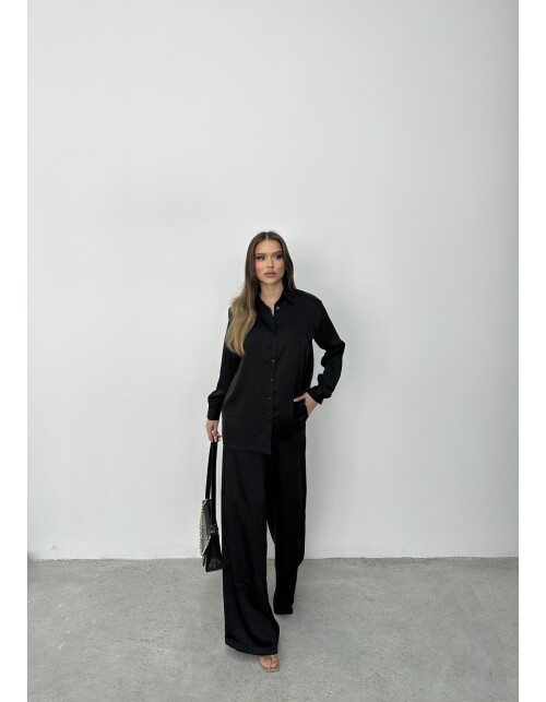 836 - Düz Saten Takım