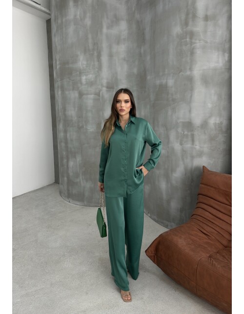 836 - Düz Saten Takım