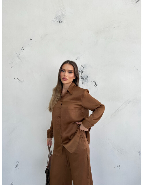 836 - Düz Saten Takım