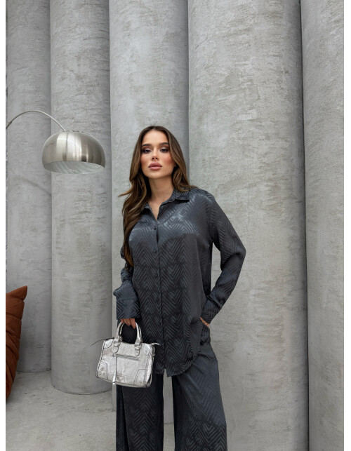 836 - Jakarlı Saten Takım