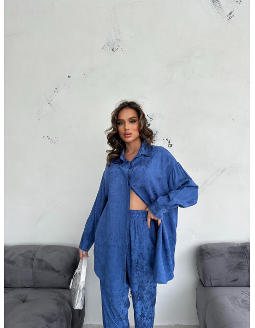 836 - Jakarlı Saten Takım