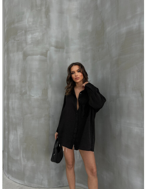 857 - Parlak Krinkıl Gömlek