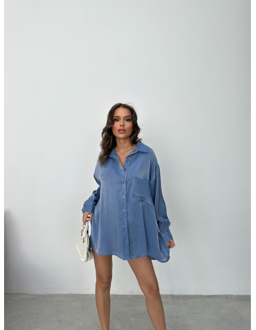 857 - Parlak Krinkıl Gömlek