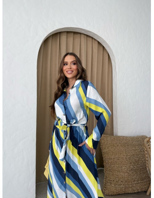 880 - Floş Saten Elbise