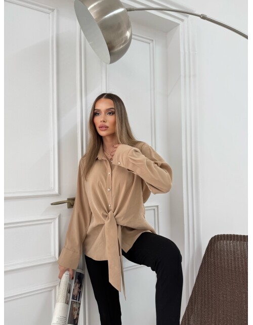 887 - Bağlamalı Tensel Gömlek