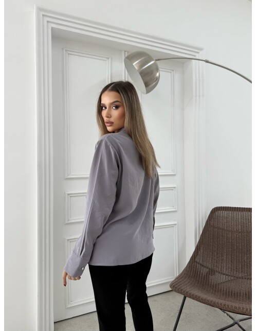 887 - Bağlamalı Tensel Gömlek