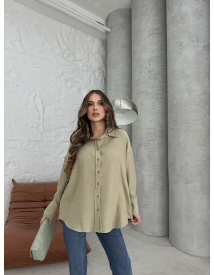 761 - Pamuklu Krinkıl Gömlek