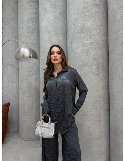 836 - Jakarlı Saten Takım