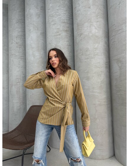 879 - Bağlamalı Poplin Gömlek