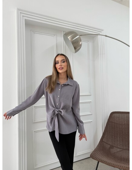 887 - Bağlamalı Tensel Gömlek